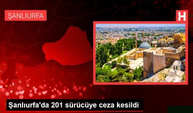 Şanlıurfa’da 201 sürücüye ceza kesildi