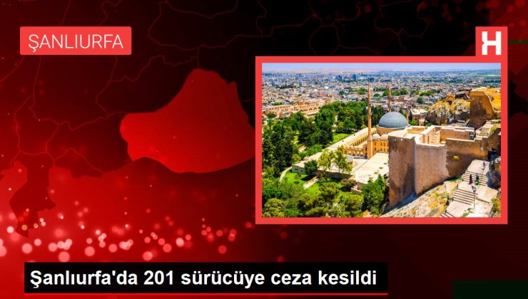 Şanlıurfa’da 201 sürücüye ceza kesildi