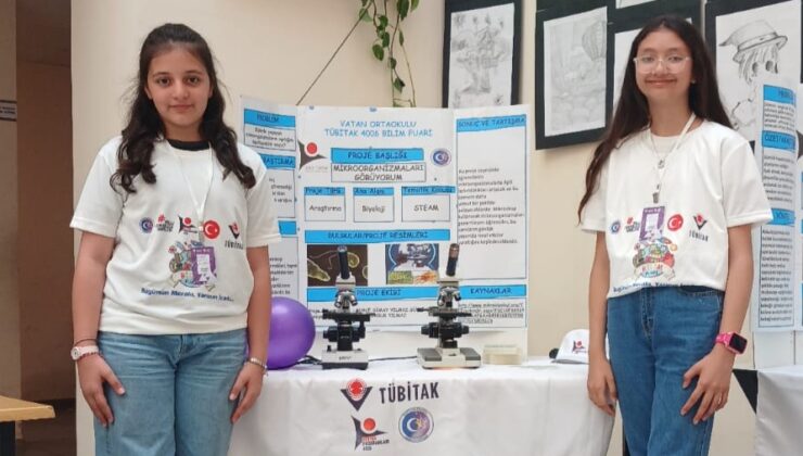 Vatan Ortaokulu’nda TÜBİTAK Bilim Fuarı Açıldı