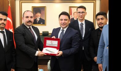 Kaymakam Şahin’e anlamlı ziyaret
