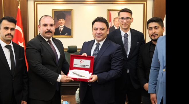 Kaymakam Şahin’e anlamlı ziyaret