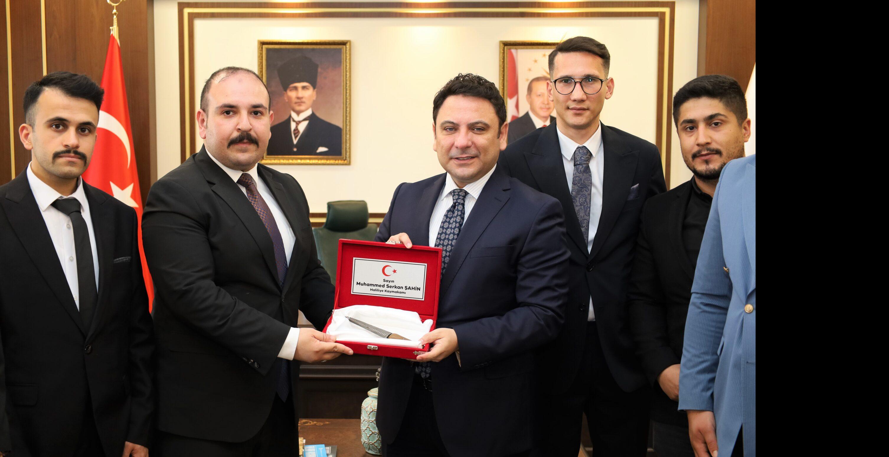 Kaymakam Şahin’e anlamlı ziyaret