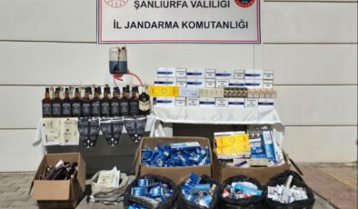 Şanlıurfa’da Jandarmadan sahte içki ve kaçak tütün operasyonu