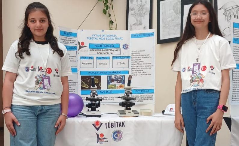 Vatan Ortaokulu’nda TÜBİTAK Bilim Fuarı Açıldı