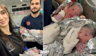 Şanlıurfa’da Ambulansta İkiz Doğum