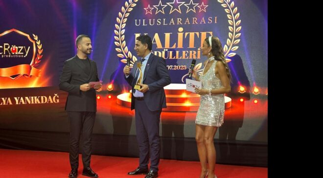 “Akrep Ali” lakaplı Ali Yılmaz’a yılın en başarılı iş insanı ödülü