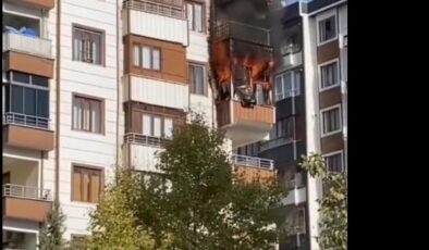Şanlıurfa’da bir binanın 5. katında yangın paniği!